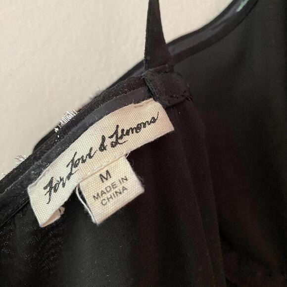 FOR LOVE AND LEMONS black and silver star mini dress - Picture 8 of 8